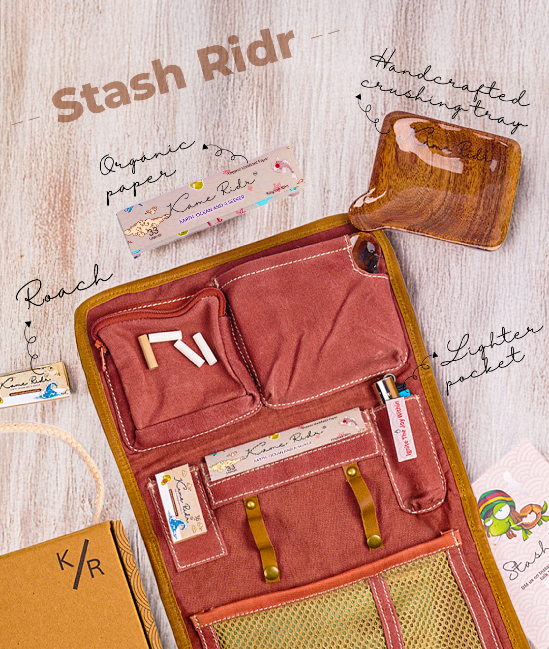 Stash Ridr, Burnt Rose.