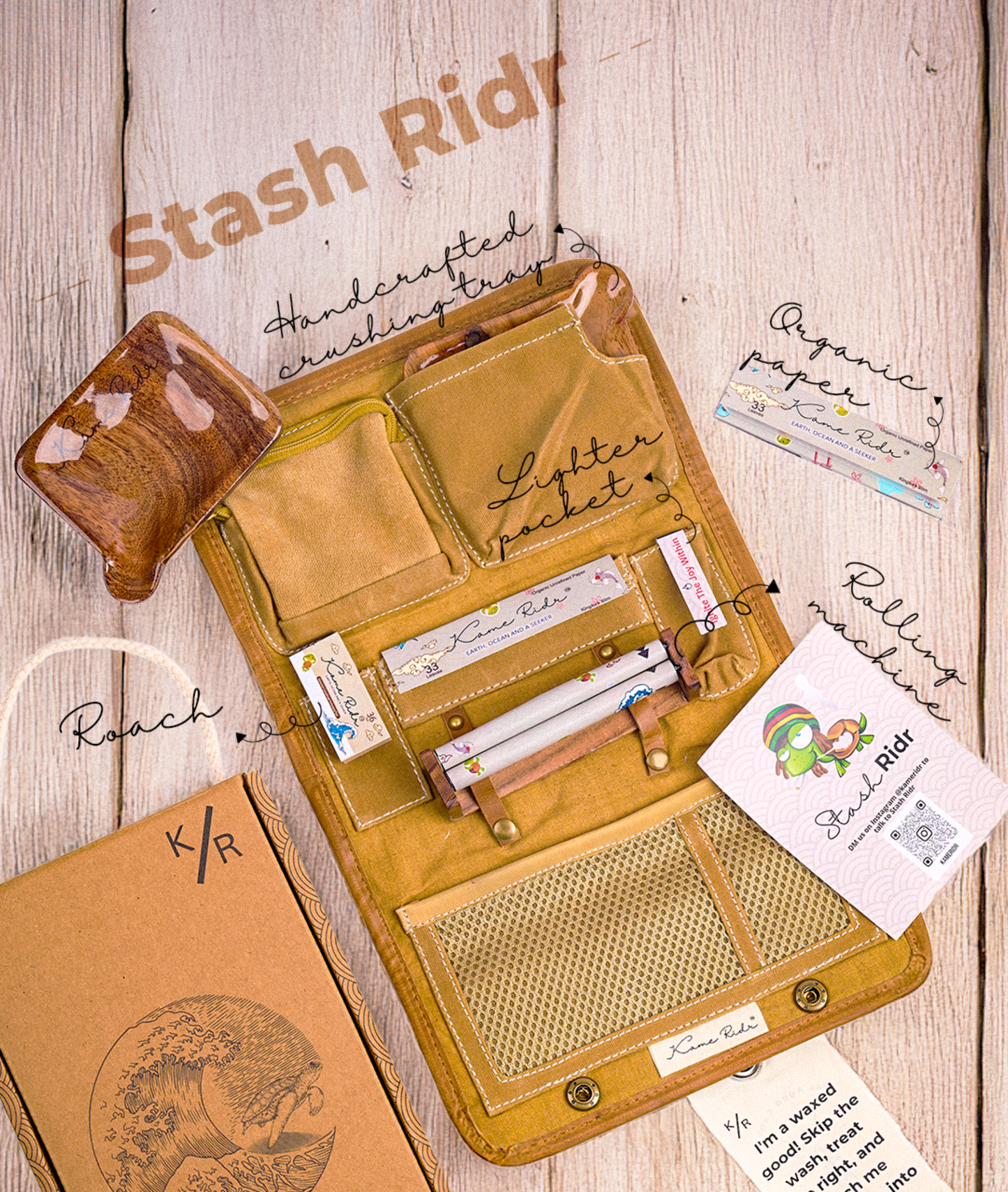 Stash Ridr (With) Rolling Machine Khaki Clay. Use Code: STASH15 and get it for Rs. 3995