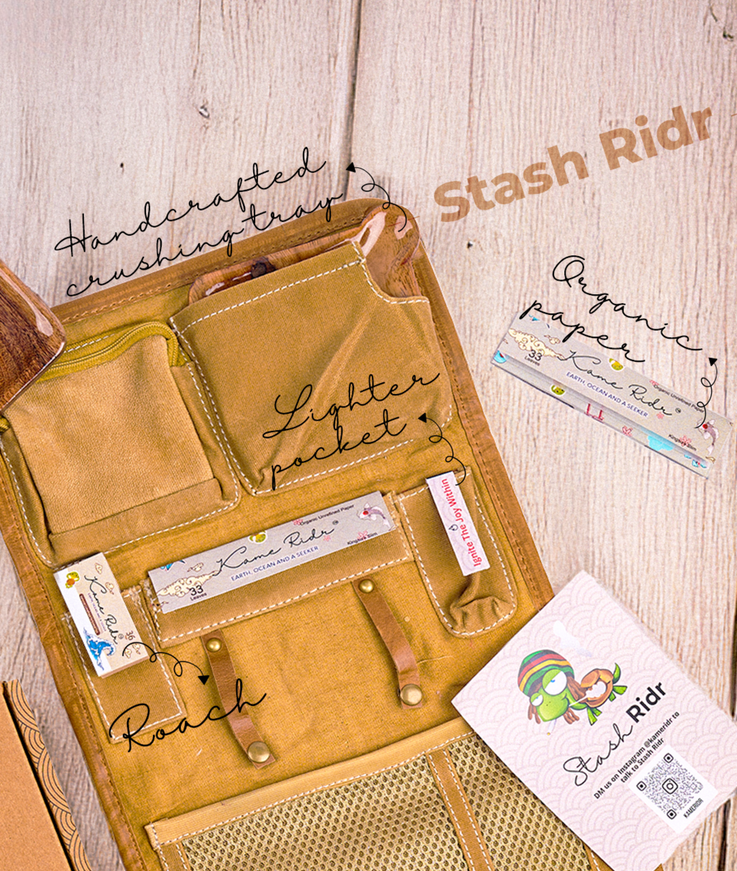 Stash Ridr (Without) Rolling Machine Khaki Clay. Use Code: STASH15 and get it for Rs. 3391