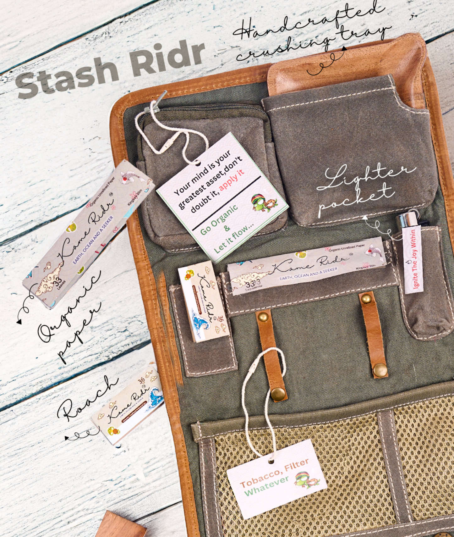 Stash RIDR (Without) Rolling Machine Forest Green. Use Code: STASH15 and get it for Rs. 3391