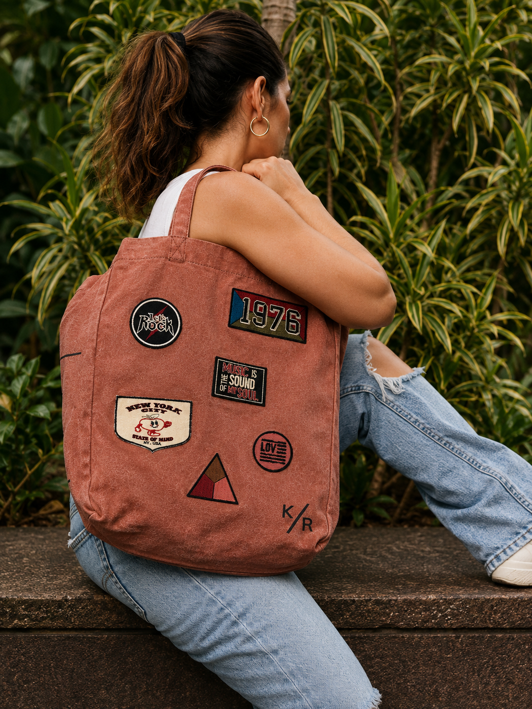 Oblong Tote - Burnt Rose