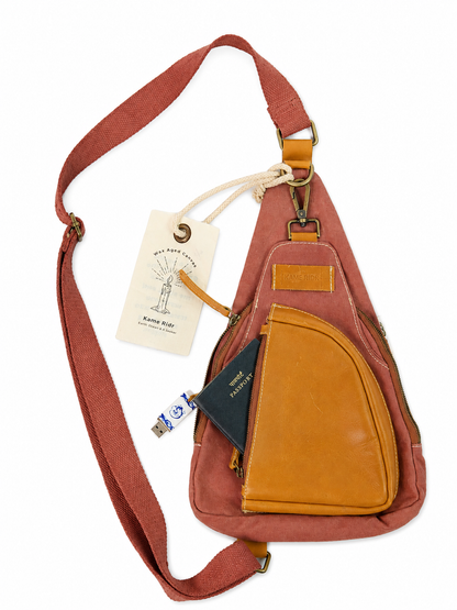 Leatherback Sling - Burnt Rose