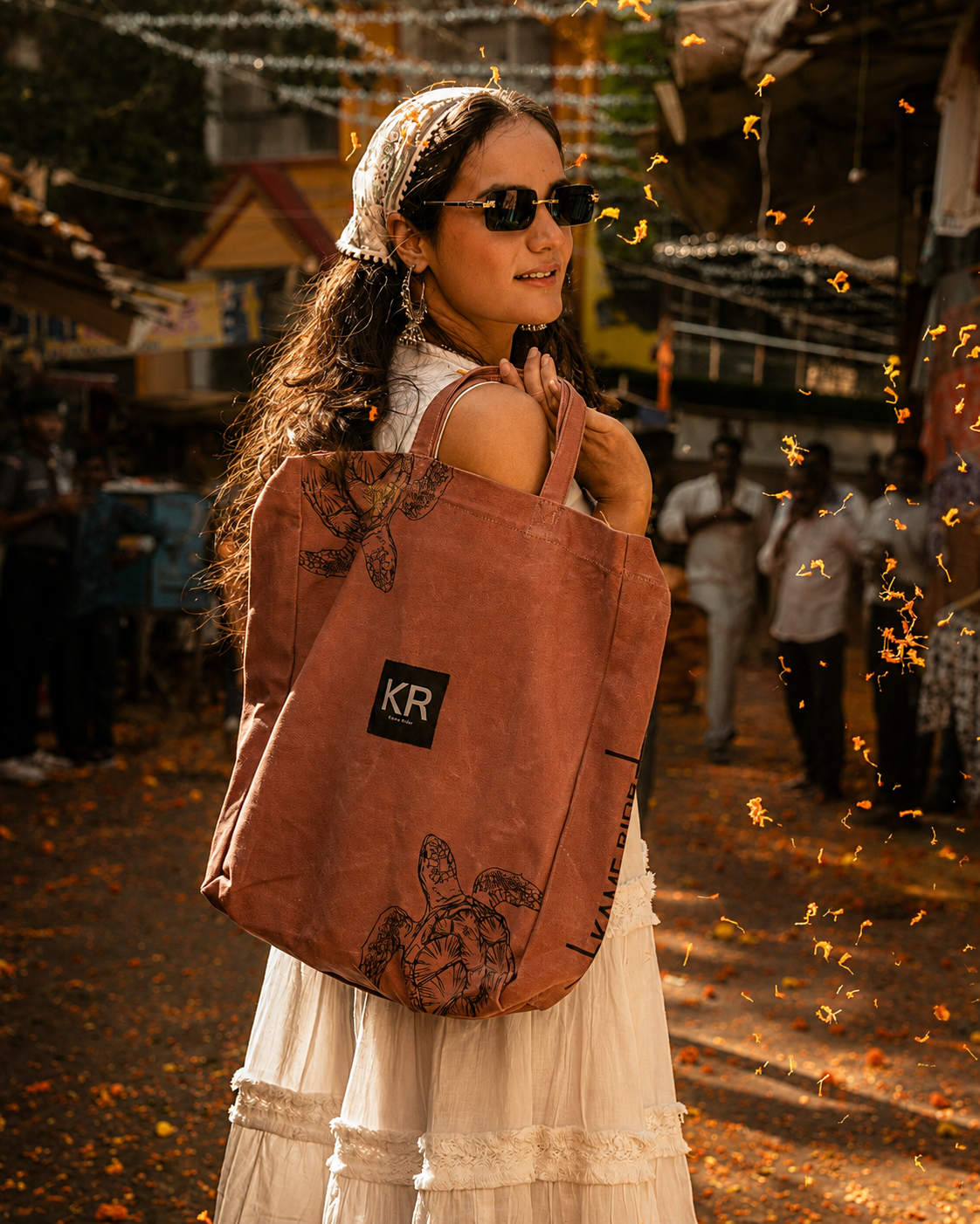Oblong Tote - Burnt Rose