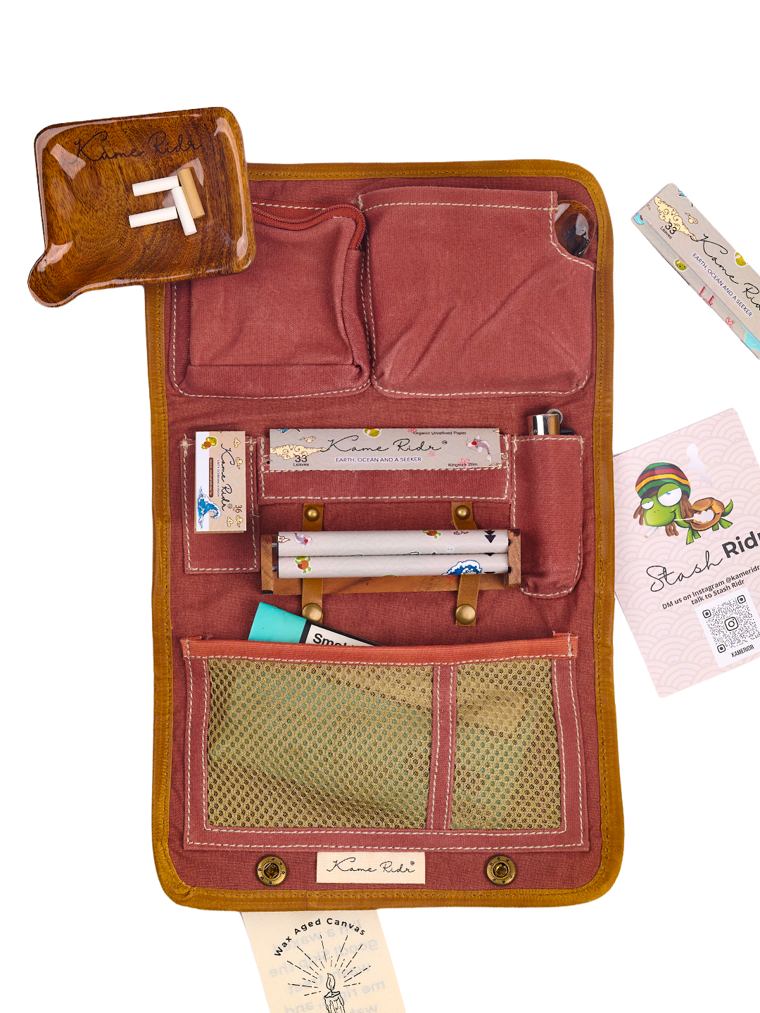 Stash Ridr (With Rolling Machine), Burnt Rose.