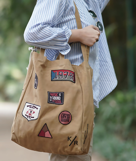Oblong Tote - Khaki Clay